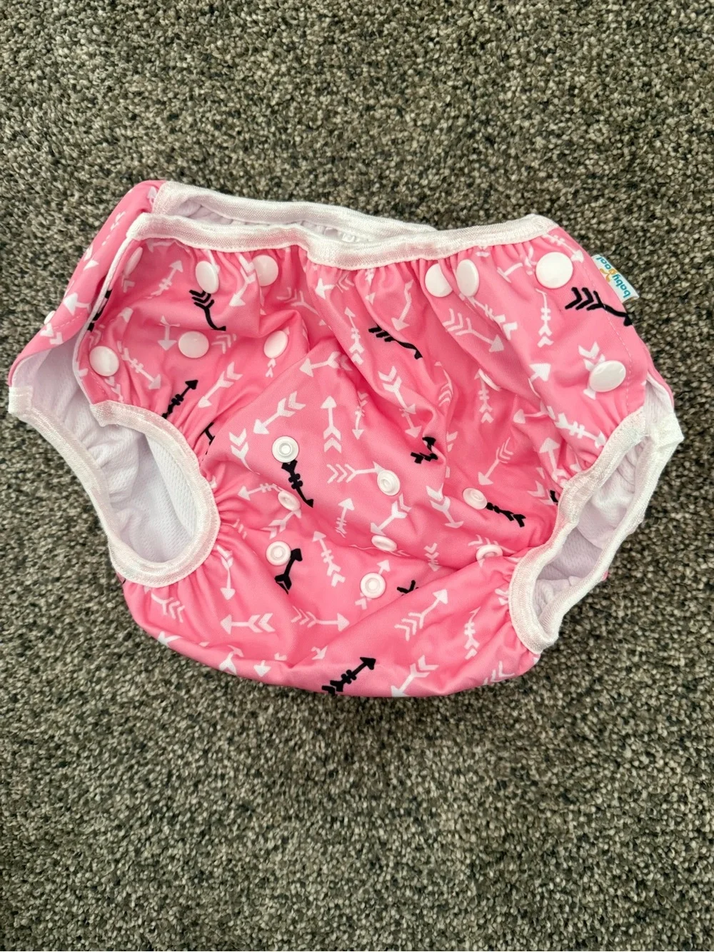 Kids Reusable Swim Diapers - Pink, White & Multicolor (3 Pack)